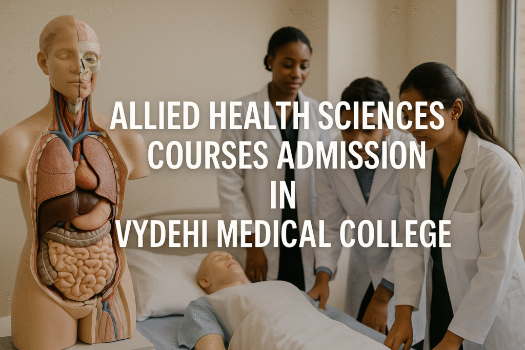 Allied Health Sciences Students Practicing Clinical Training at Vydehi Medical College, bangalore
