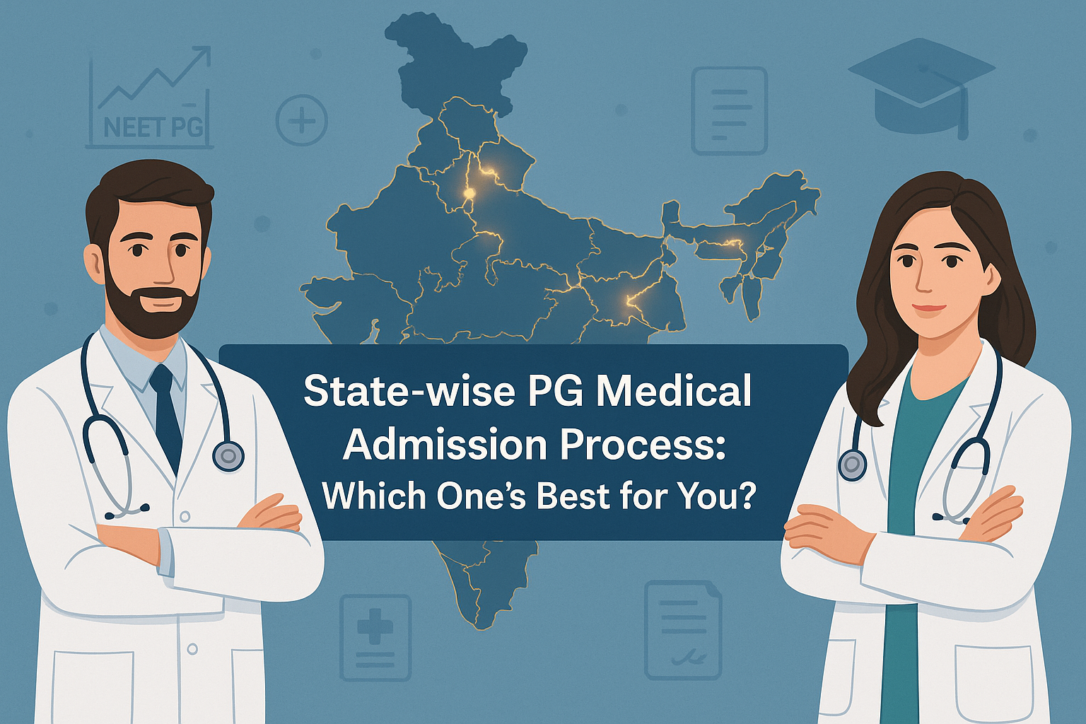 Compare state-wise PG medical admission fees, quotas and cutoffs in India