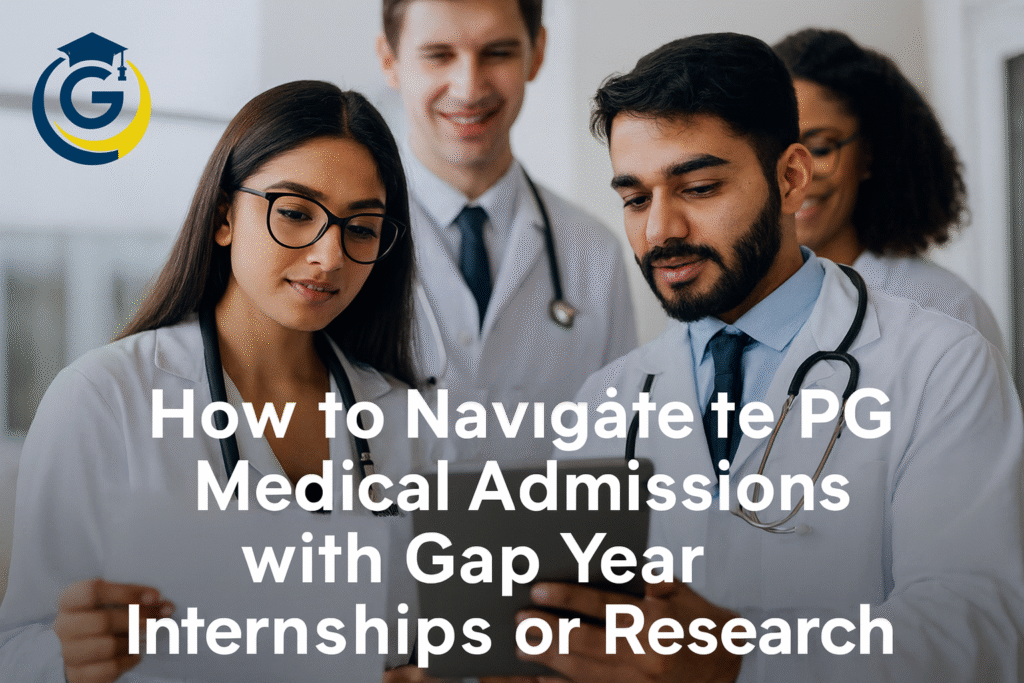 Gap year internships and research for PG medical admissions – MBBS graduates preparing for NEET PG 2025
