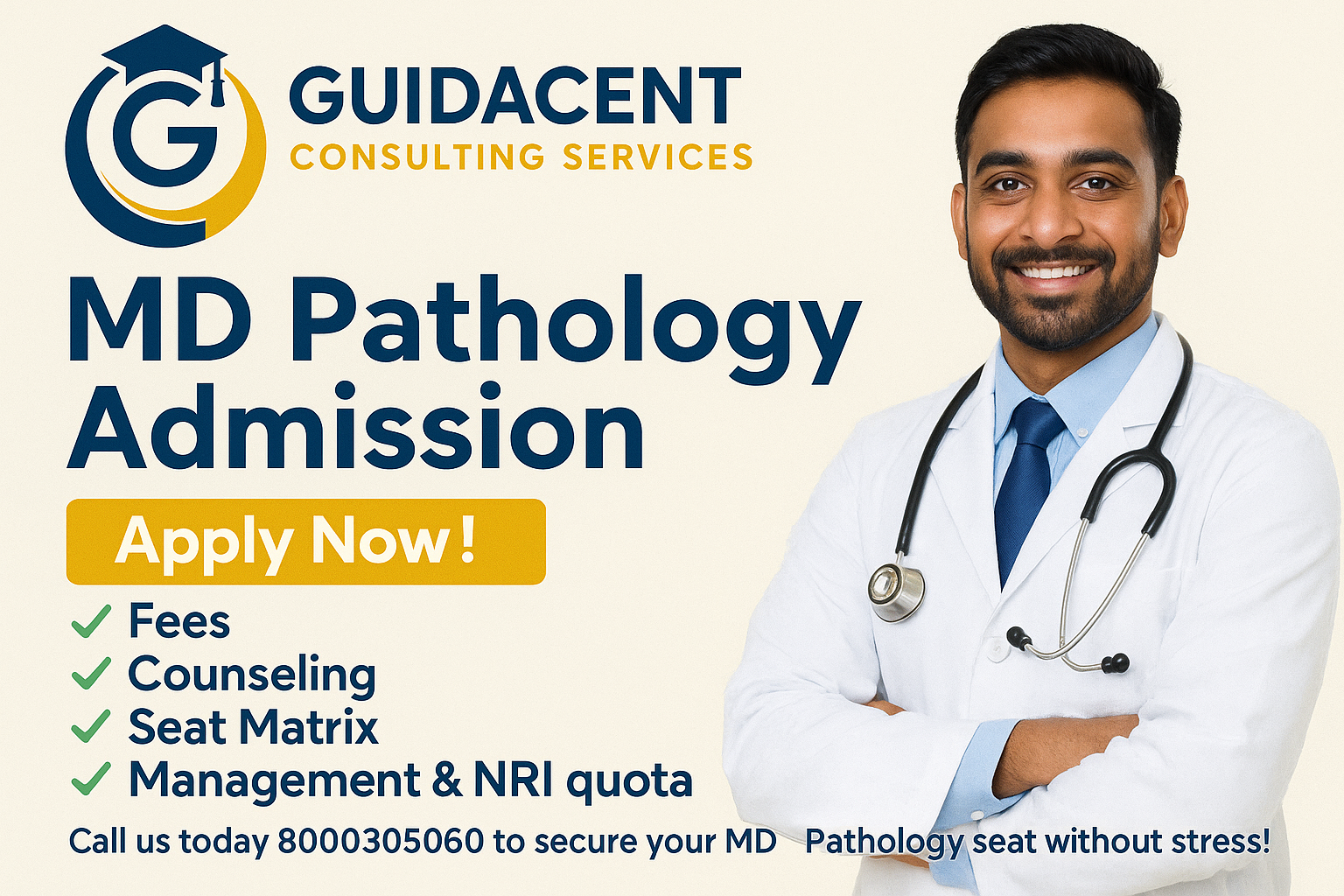 MD Pathology Admission – Counselling, Seats, Fees, NRI & Management Quota
