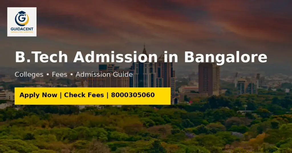 Direct BTech admission Bangalore management quota banner with phone number