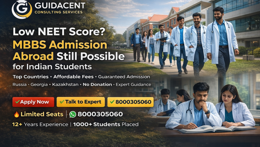Low NEET score MBBS admission abroad for Indian students in top medical universities