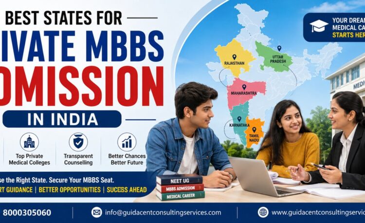 NEET students exploring the best states for private MBBS admission in India