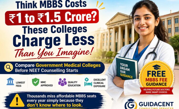 Cheapest MBBS Colleges in India government medical college fee comparison state wise