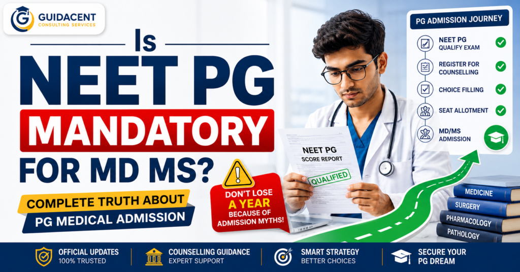 Doctor holding NEET PG report while planning MD MS admission in India
