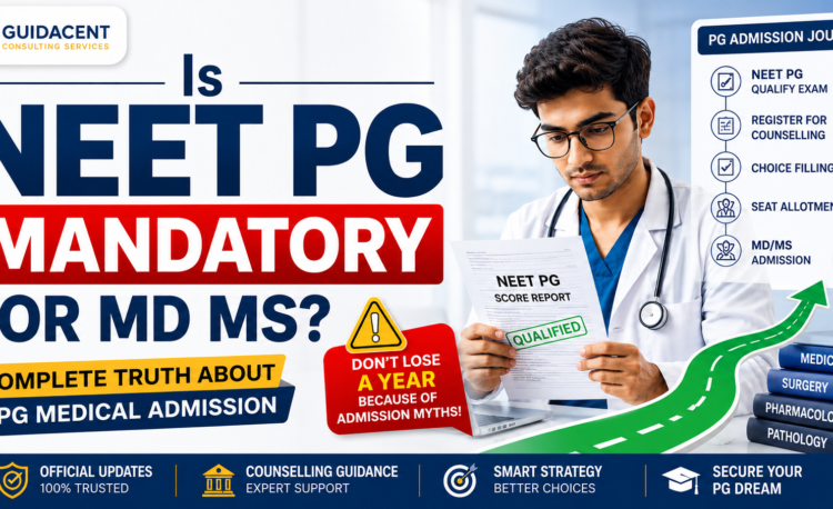 Doctor holding NEET PG report while planning MD MS admission in India