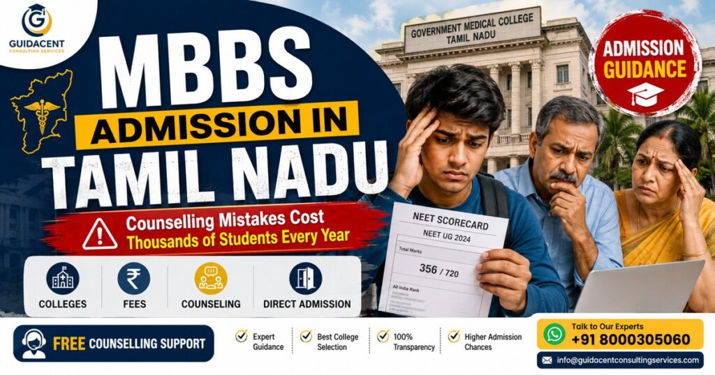 MBBS Admission in Tamil Nadu counselling colleges fees NEET cutoff guide