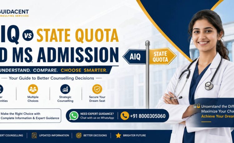 NEET PG aspirant comparing AIQ and State Quota counselling pathways for MD MS admission in India