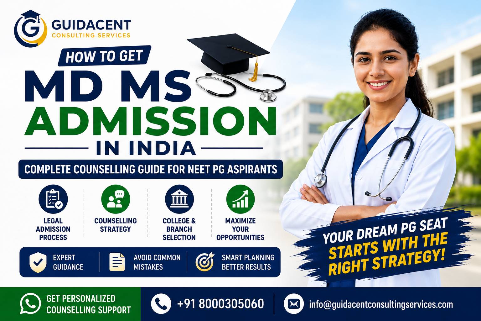 How to get MD MS admission in India through NEET PG counselling process