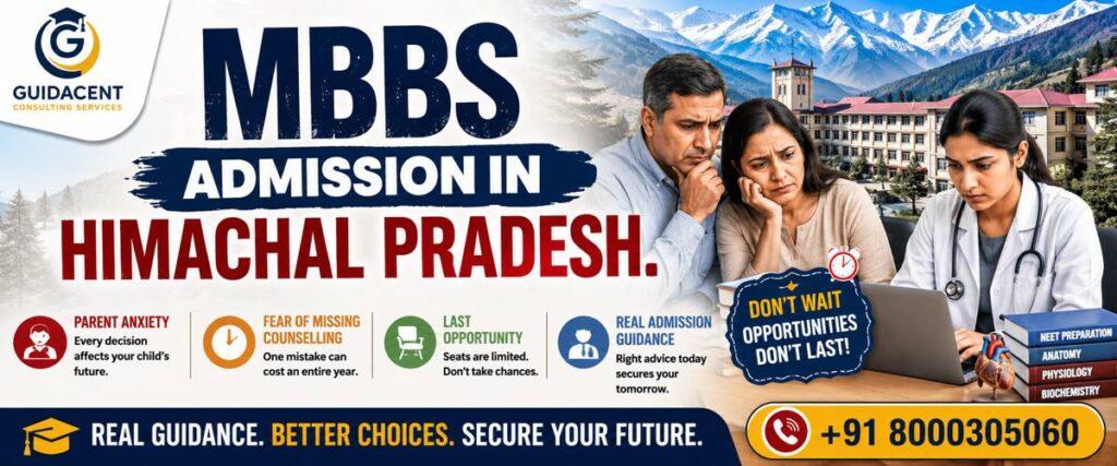 Student preparing for MBBS Admission in Himachal Pradesh counselling and medical college admission.